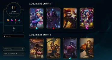 Conta Unranked level 41 + 11 skins + 33 campeões
