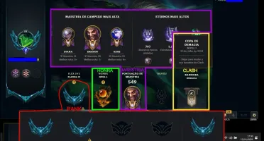 Conta LOL (PLAT4 Solo, PLAT4 Flex), todos os campeões