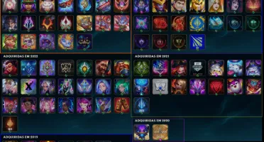 Conta LOL (PLAT4 Solo, PLAT4 Flex), todos os campeões