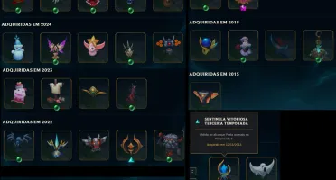Conta LOL (PLAT4 Solo, PLAT4 Flex), todos os campeões