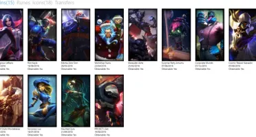 (PROMOÇÃO) 56 CAMPEÕES - 15 SKINS