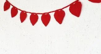 Varal de Corações em Crochê Valentine's