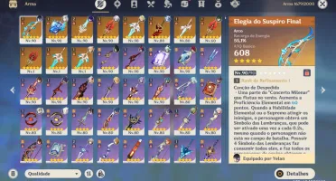 Conta Ar60 - 23 Personagens 5 Estrelas
