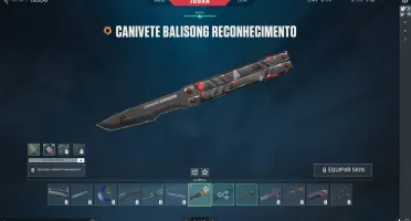 Vandal Ancifogo - Canivete Balisong - Awp Lugubre - Valorant