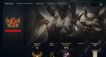 Conta de lol, com 124 skins e com 2k de rp