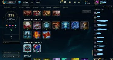 Conta Lol Mono Kat 201 Skins E Vários Espólios