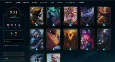 Conta Lol Mono Kat 201 Skins E Vários Espólios