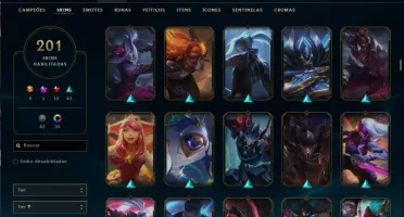 Conta Lol Mono Kat 201 Skins E Vários Espólios