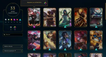 Vendo conta de LOL - atualmente diamante 3 / ex grão mestre
