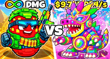 Pacote com 10 Potato 5x 1.82 e 5x 1.72 Frutas vs Brainrots