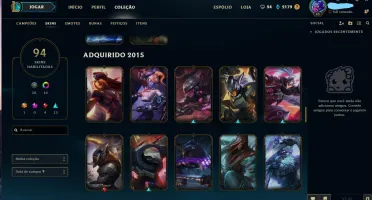 Conta lol Com todos os campeoes , Gold 1flex lvl 45
