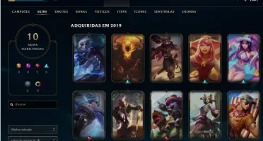 Conta Gold 4, 31 Campeões, 10 skins, mmr bom.