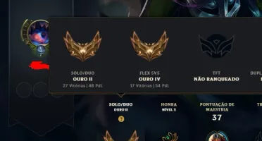 CONTA GOLD 2 LOL