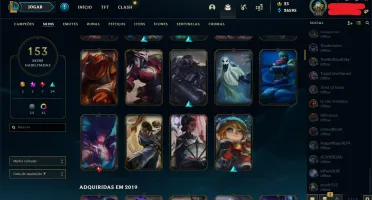 Conta LOL 2013 - Todos os campeões
