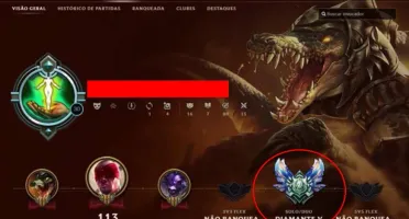 Conta de League of Legends Diamante