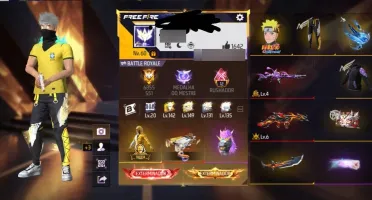Conta do Free fire gemada