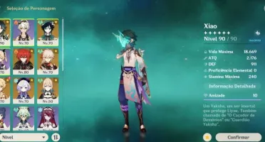 AR 52 Xiao Venti Kazuha Diluc Qiqi Jean