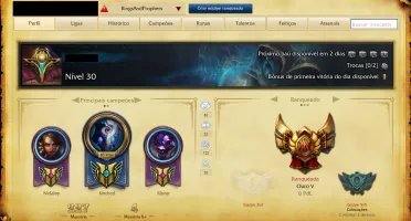 Vendo conta Gold V