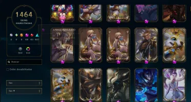 Conta League Of Legends Nv 889 ( 1464 Skins )