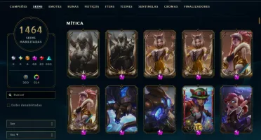 Conta League Of Legends Nv 889 ( 1464 Skins )