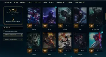 Prata 4 com 90 Champs e 51 Skins