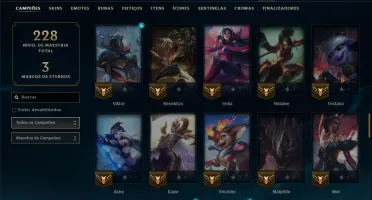 Prata 4 com 90 Champs e 51 Skins