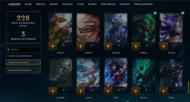 Prata 4 com 90 Champs e 51 Skins