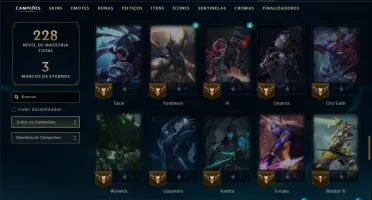 Prata 4 com 90 Champs e 51 Skins