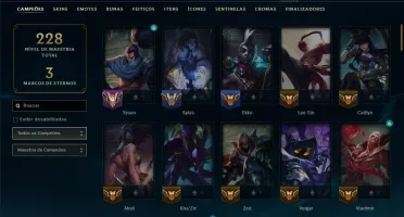 Prata 4 com 90 Champs e 51 Skins