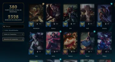 Ferro 3 com TODOS os champs e 131 Skins ( Mais de 15 Jogos )