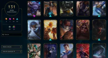 Ferro 3 com TODOS os champs e 131 Skins ( Mais de 15 Jogos )