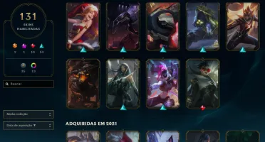 Ferro 3 com TODOS os champs e 131 Skins ( Mais de 15 Jogos )