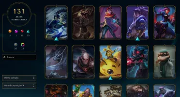 Ferro 3 com TODOS os champs e 131 Skins ( Mais de 15 Jogos )