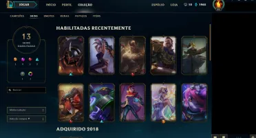 Conta LoL Ouro V season 2018 já (e foi OURO I season 2017)