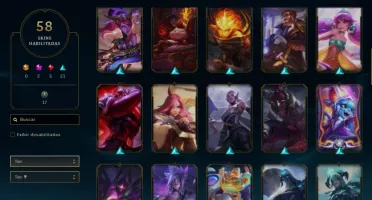 Conta Platina 2 Kayle juiza, Rammus rei, Kassadin Hextec etc