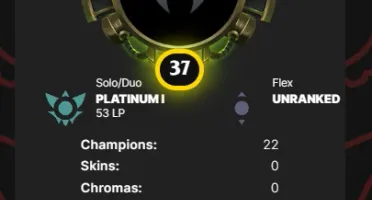 Conta LOL Platina 1 [E-MAIL NÃO CONFIRMADO]