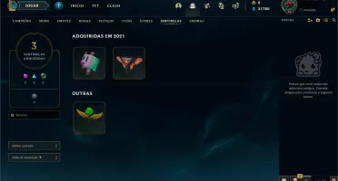 Conta LOL - Platina IV, 68% de WR(E-MAIL NÃO VERIFICADO)