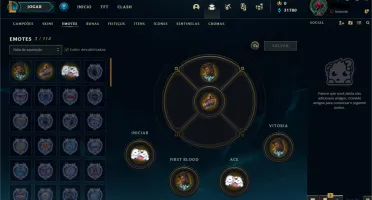 Conta LOL - Platina IV, 68% de WR(E-MAIL NÃO VERIFICADO)