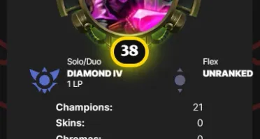 Conta LoL D4 1pdl lvl 38 - Sem e-mail confirmado