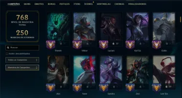 Esmeralda 3 com TODOS os Champs e 259 Skins ( MAIN MID )