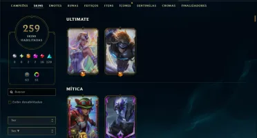 Esmeralda 3 com TODOS os Champs e 259 Skins ( MAIN MID )