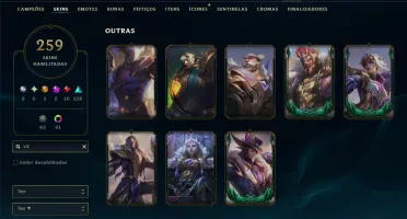 Esmeralda 3 com TODOS os Champs e 259 Skins ( MAIN MID )
