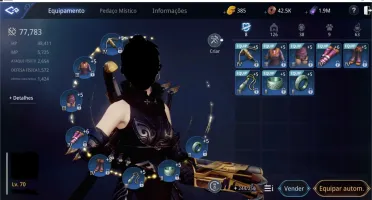 Conta mir4 Lvl 70 - 77k power, 3p4 pets épico, clã dominante