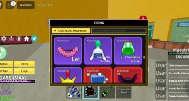 Conta de blox fruits