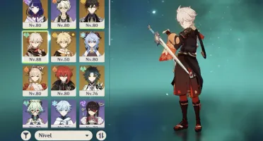 Ar55. Ganyu+ amos, kazuha, Raiden, zhongli, Yoimiya, xiao