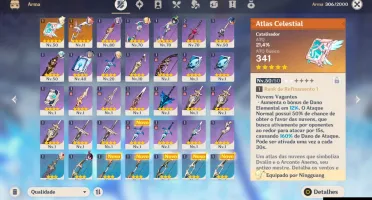 Genshin Impact - Keqing C1 + Venti AR 48 ( Muitos Recursos )
