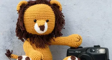 Léo, o Leão em Amigurumi
