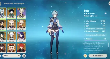 Conta Genshin Impact Vários 5 Estrelas + Conta Star Rail