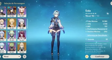 Conta Genshin Impact Vários 5 Estrelas + Conta Star Rail
