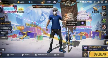 CONTA DE FF NIVEL 75 com todas skins de naruto